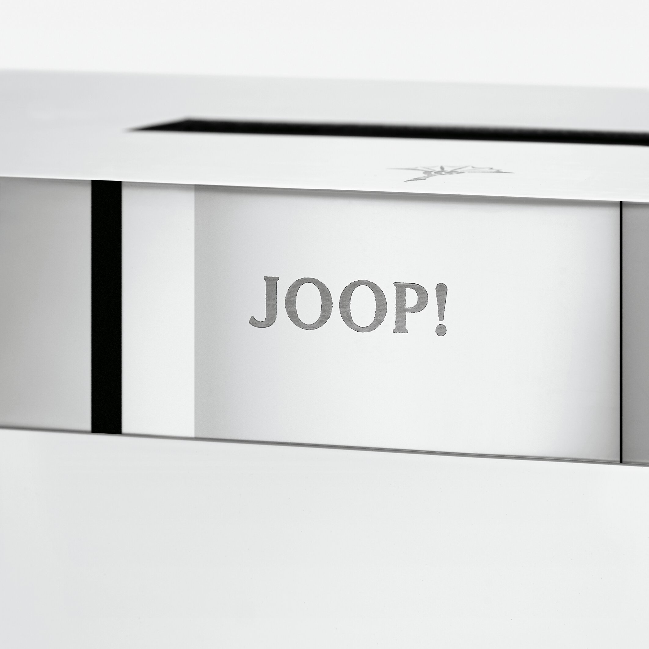 JOOP! Kleenexbox - Chrom | Keramik  Weiß